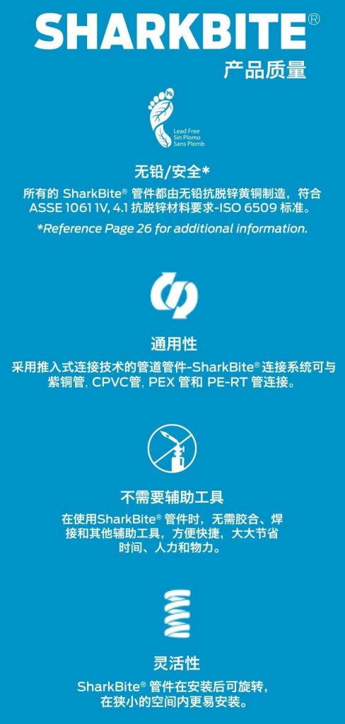 用“鯊魚”連接管道要幾個步驟?- 用“鯊魚”連接管道要幾個步驟?-